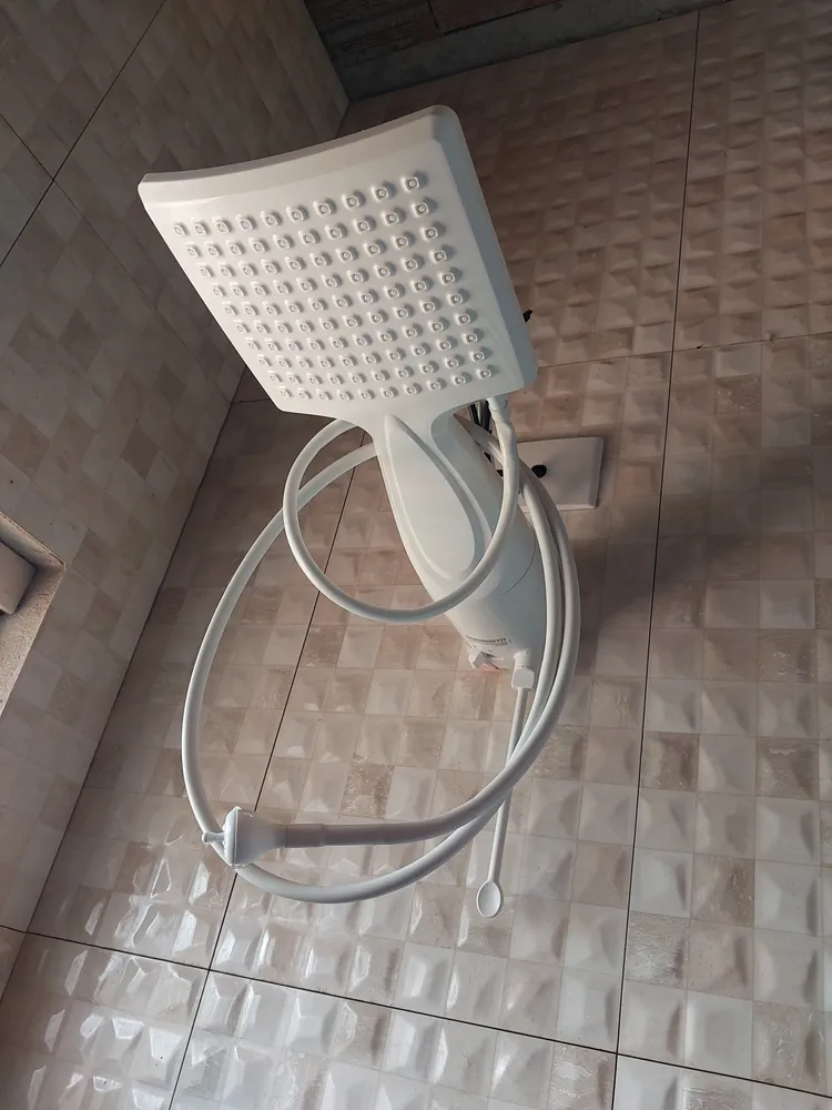 Chuveiro Ducha Loren Shower Eletrônica Lorenzetti Branco Cor Branco Potência 5.5 Kw 8